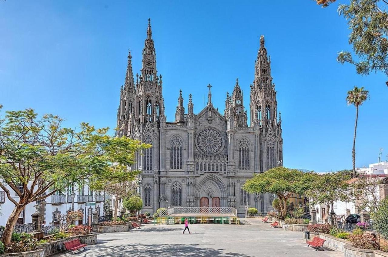 Homeforguest Cozy Loft With Parking Next To The Arucas Cathedral Exterior foto